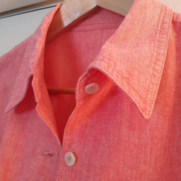 Tailor Made Salmon SZ L Women's Long Sleeve Button Up Shirt - Picture 3 of 10
